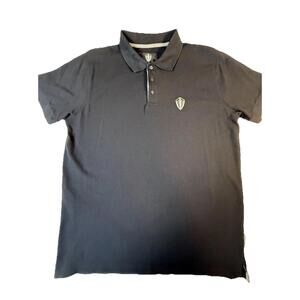 Koenigsegg Men's Black Short Sleeve Polo Shirt Logo Size XL Casual Athlesiure